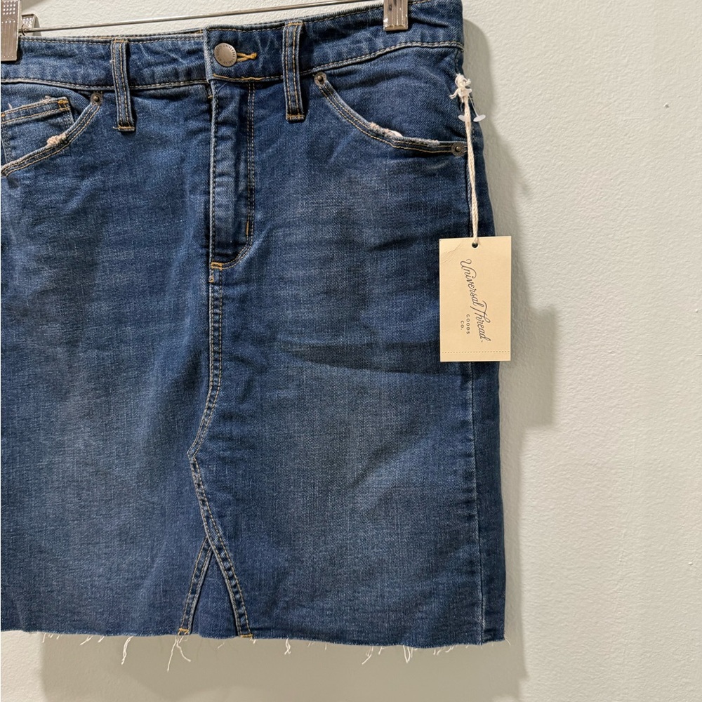 Universal Thread Blue Denim Mini Skirt - Picture 3 of 8